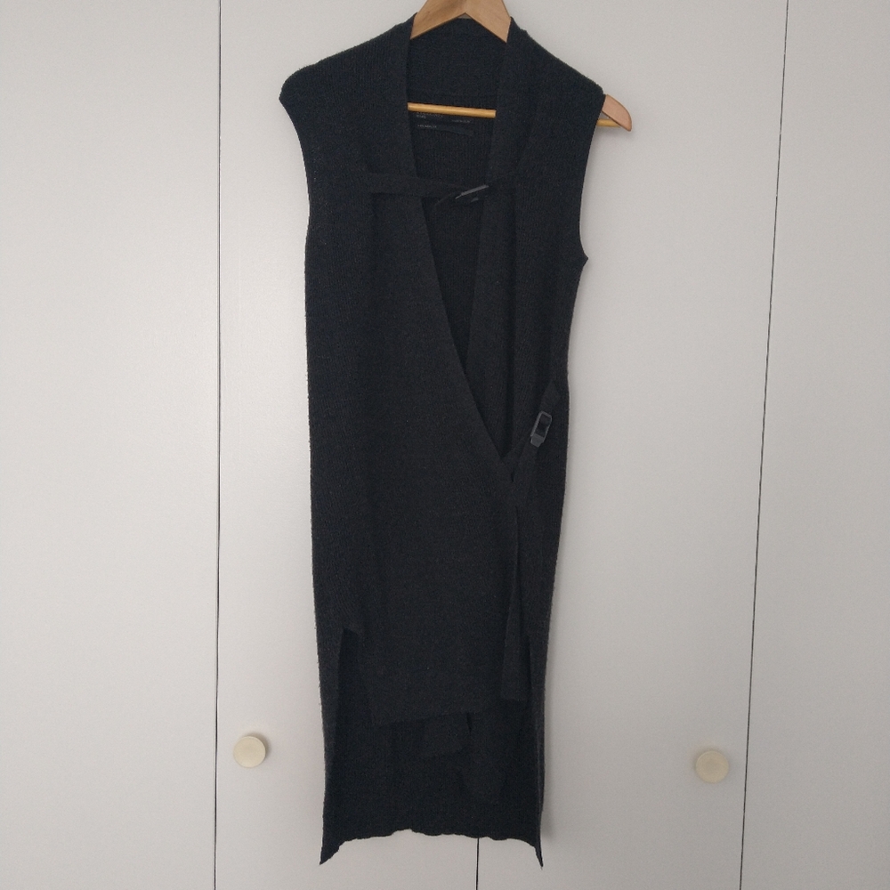 All Saints vix sleeveless 100% merino wool vest